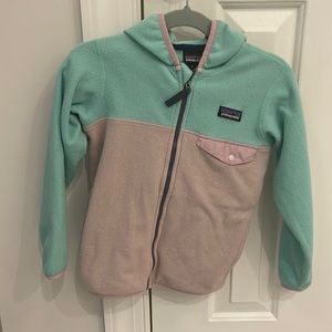 Patagonia fleece full zip.  Girls size 5